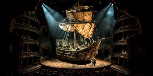 Pirátská loď v divadle